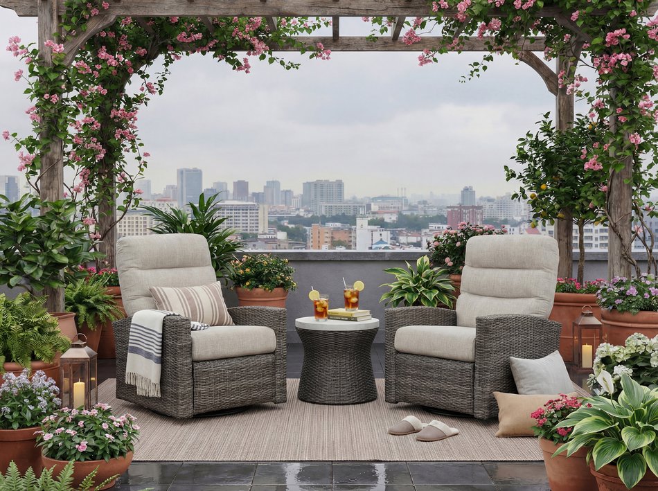 3 Piece Outdoor Chat Set