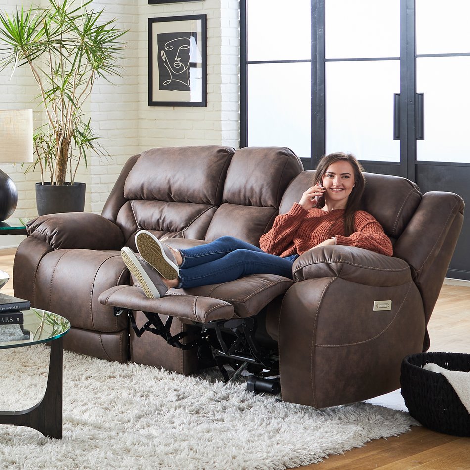 Power Loveseat With Console
