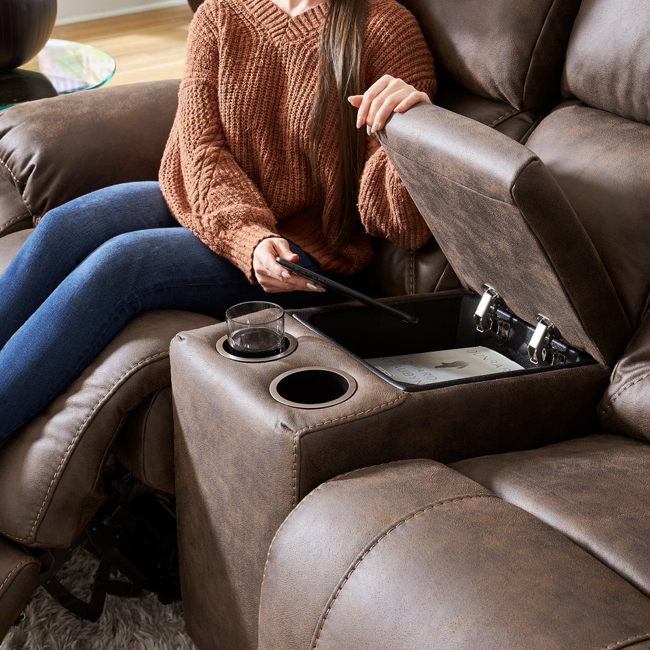 Power Loveseat With Console