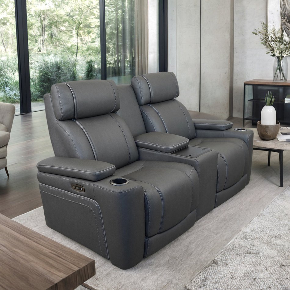 Power Loveseat With Console