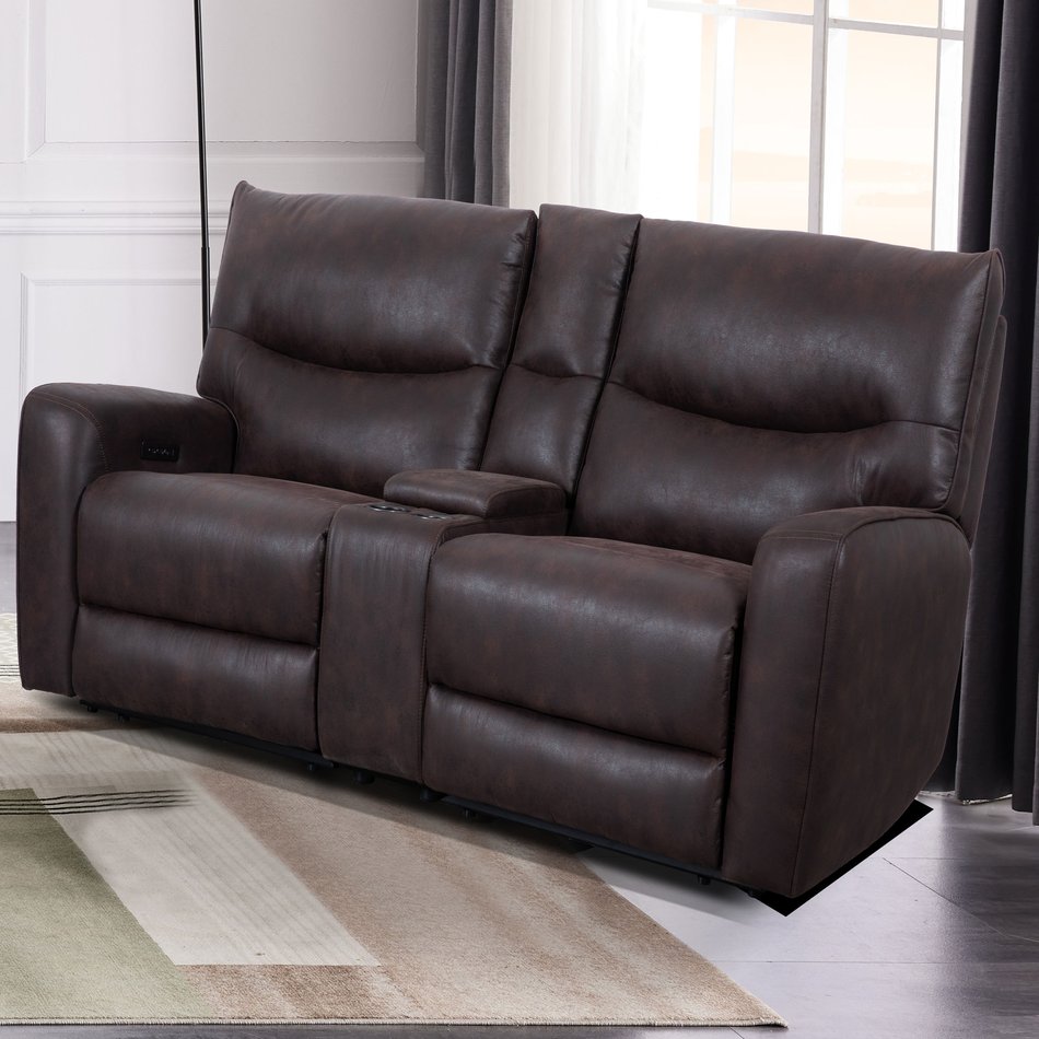 Power Loveseat With Console