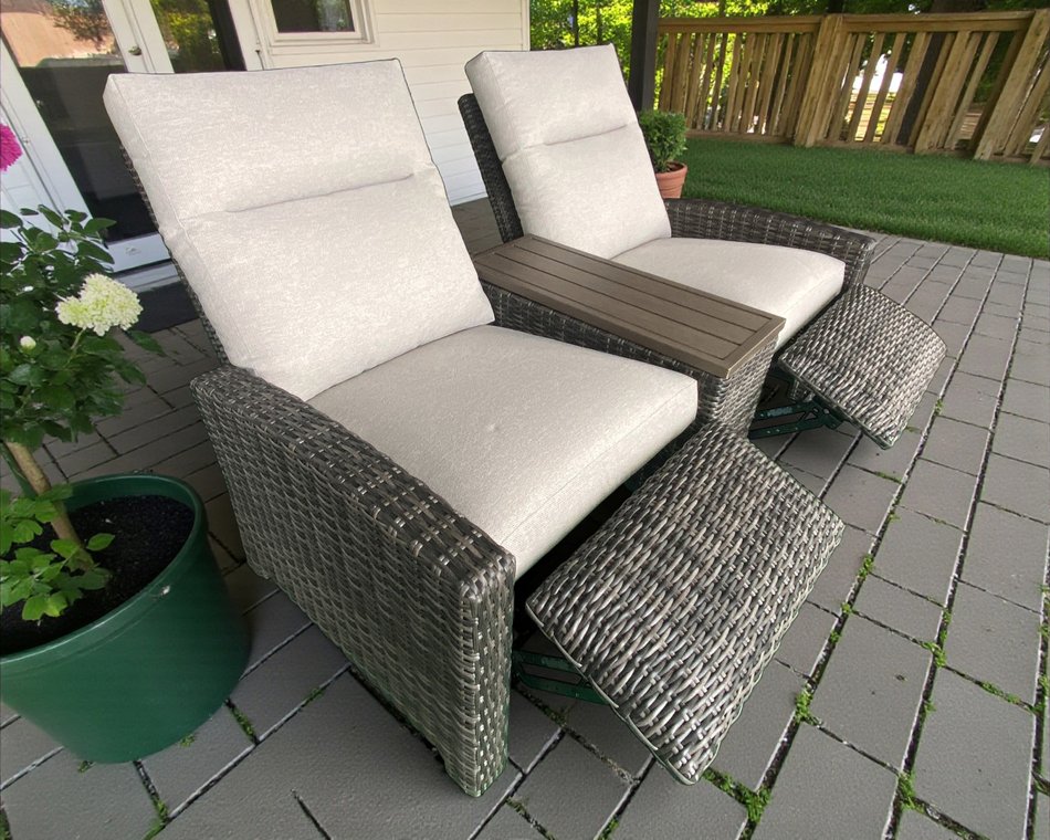 Outdoor Reclining Loveseat
