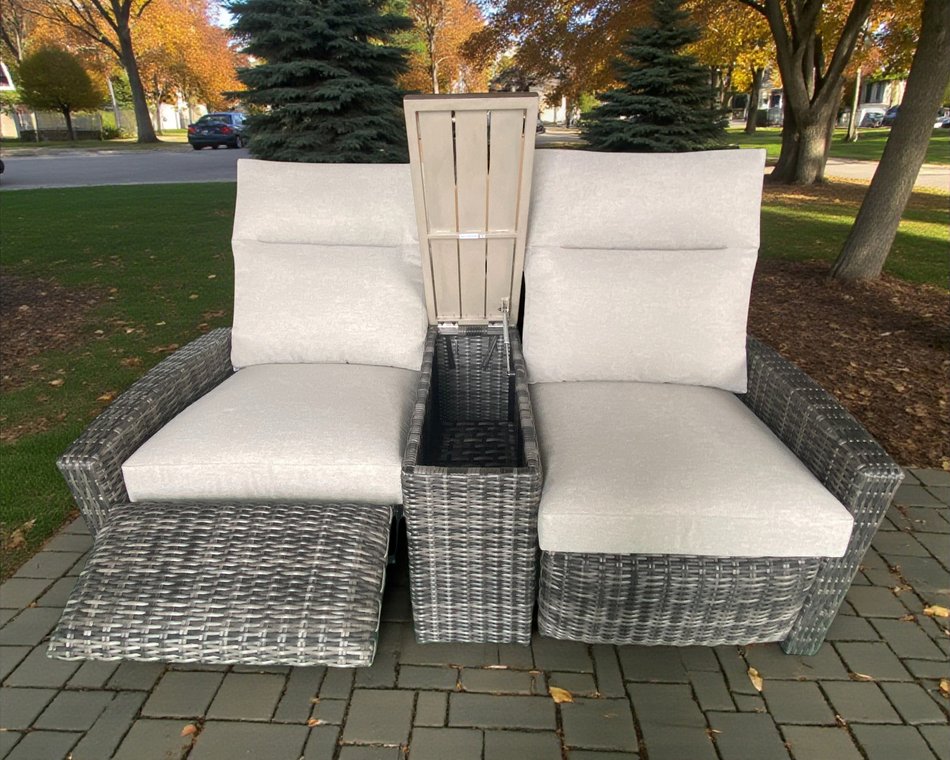 Outdoor Reclining Loveseat