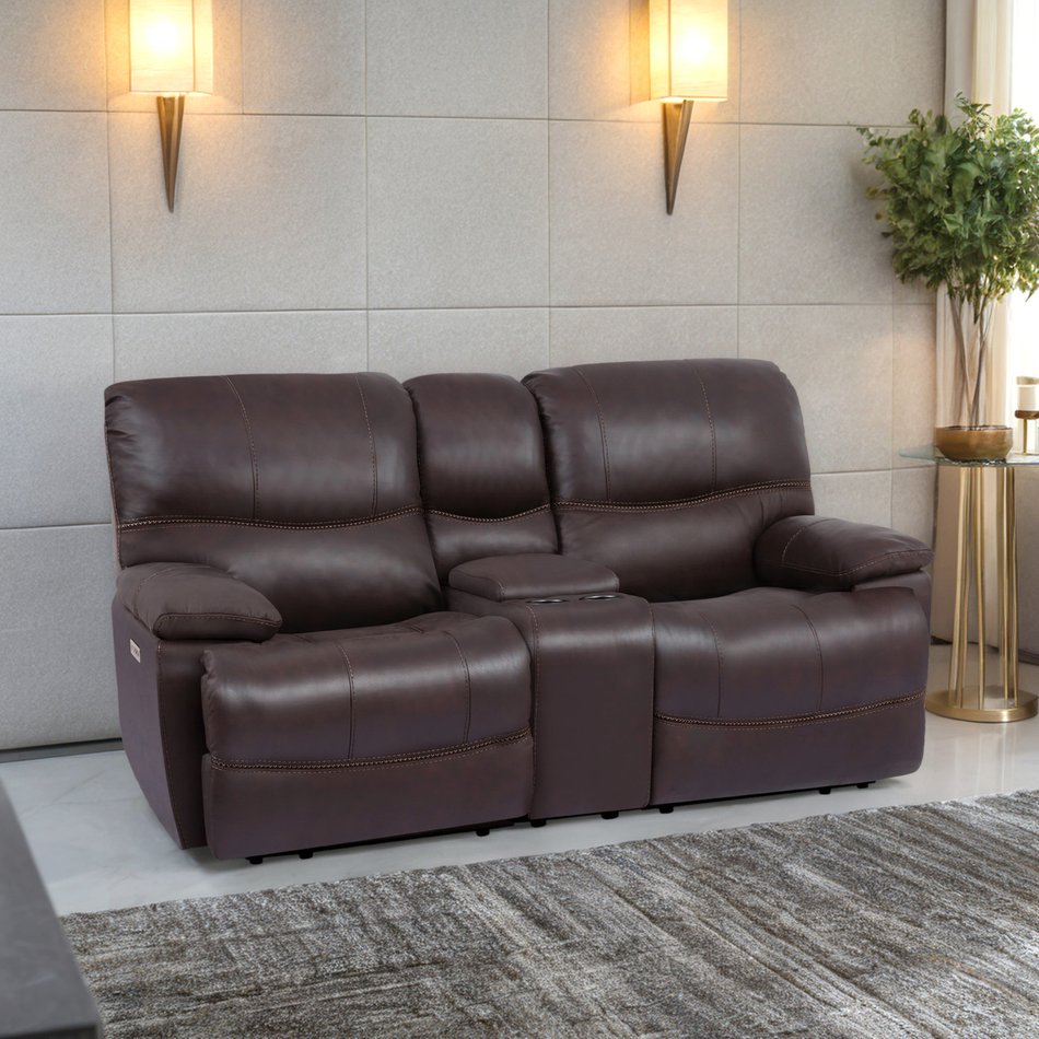 Power Loveseat With Console