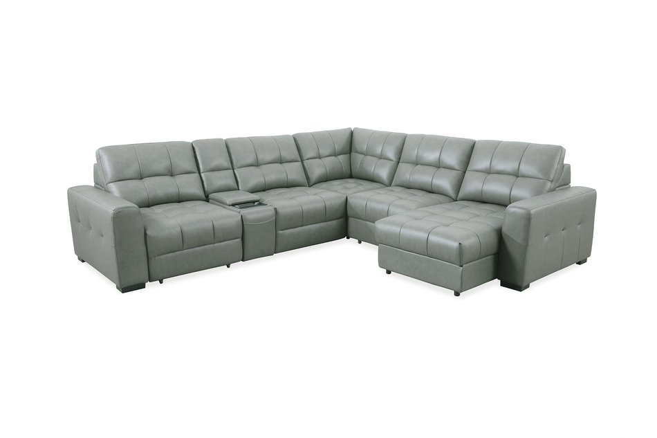 6 Piece Power Recl Sectional