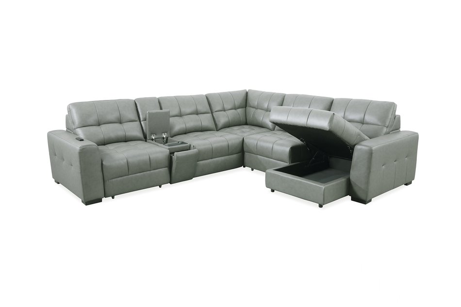 6 Piece Power Recl Sectional