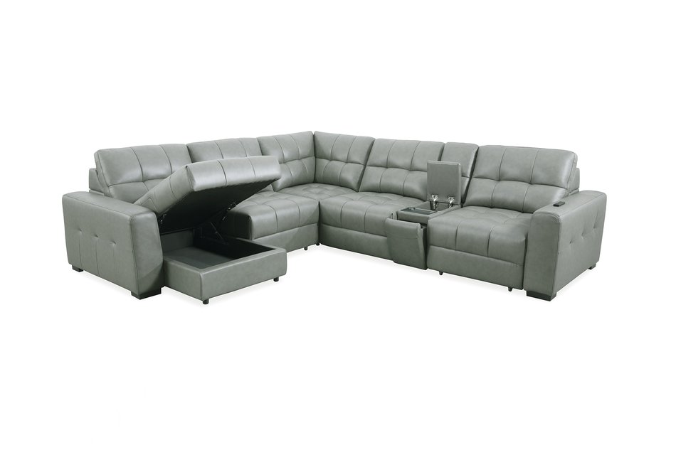 6 Piece Power Reclining Sectl