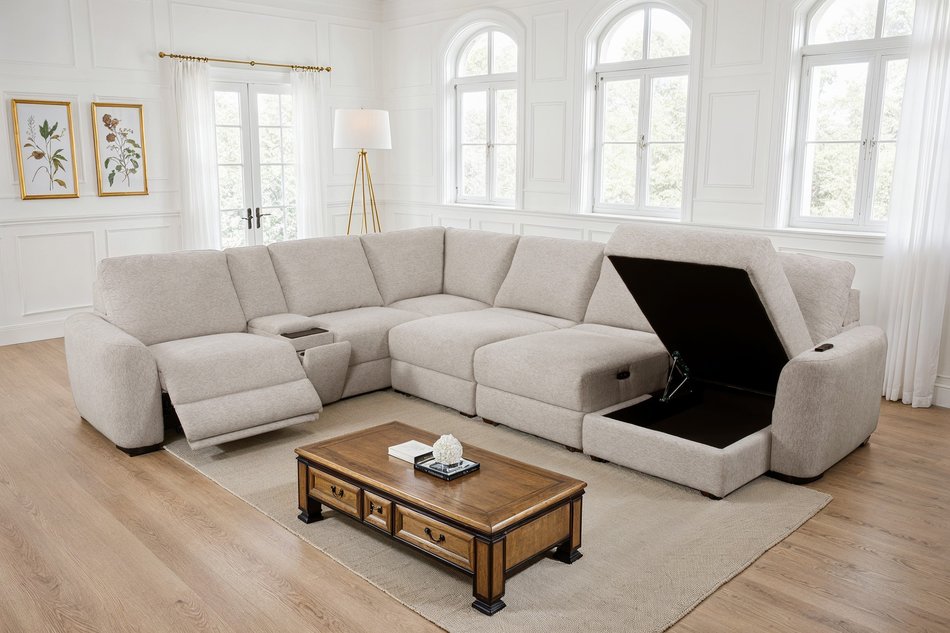 7 Piece Sliding Sectional