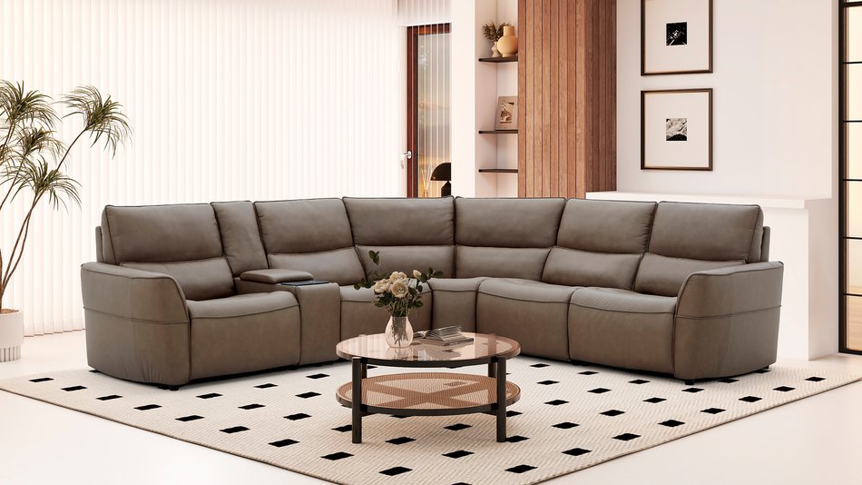 6 Piece Power Sectional