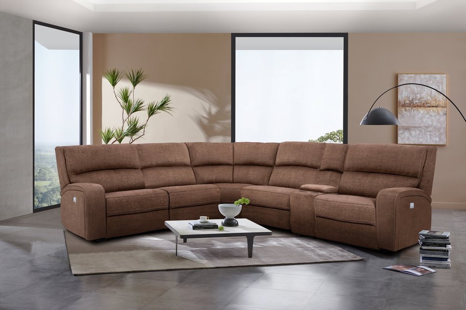 6 Piece Power Sectional