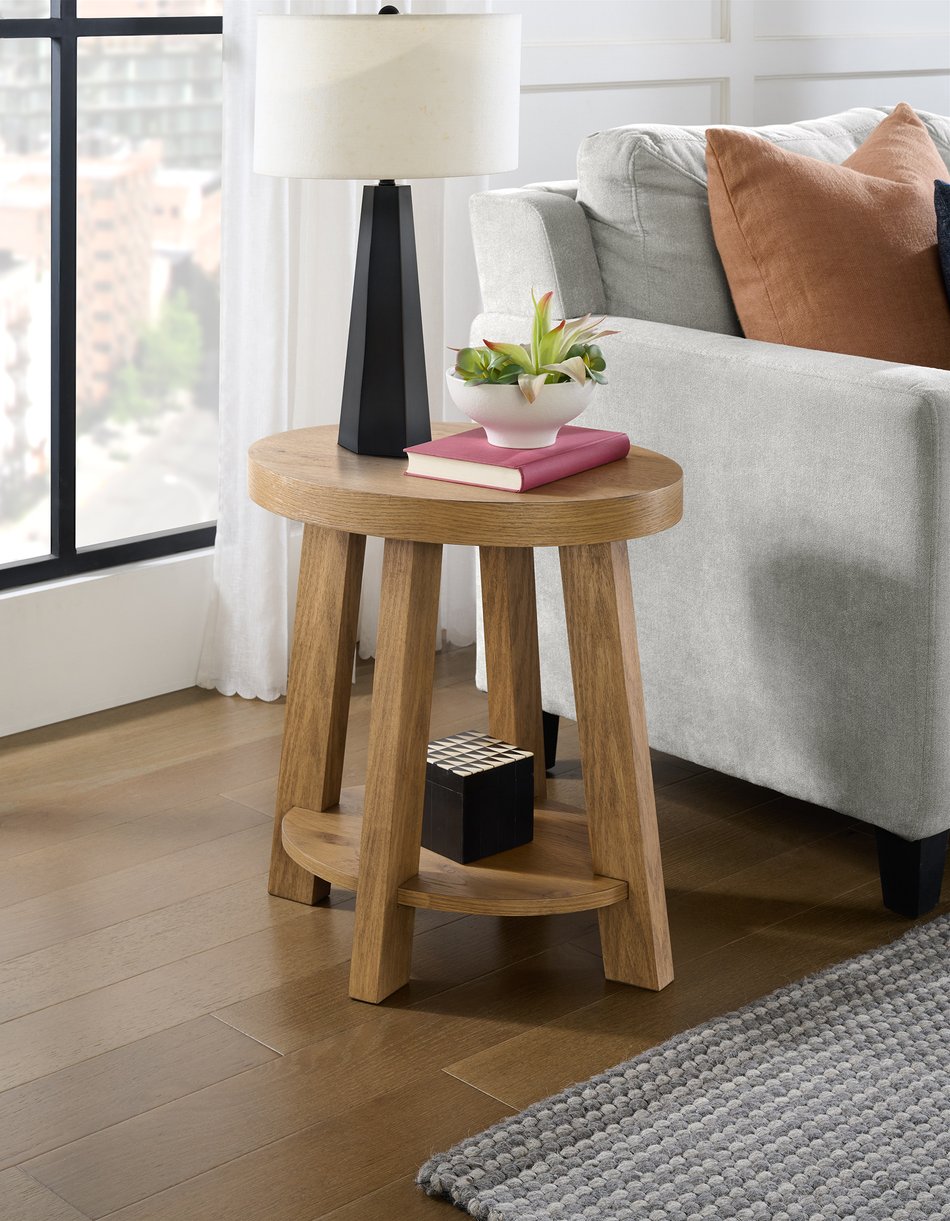 Oval End Table