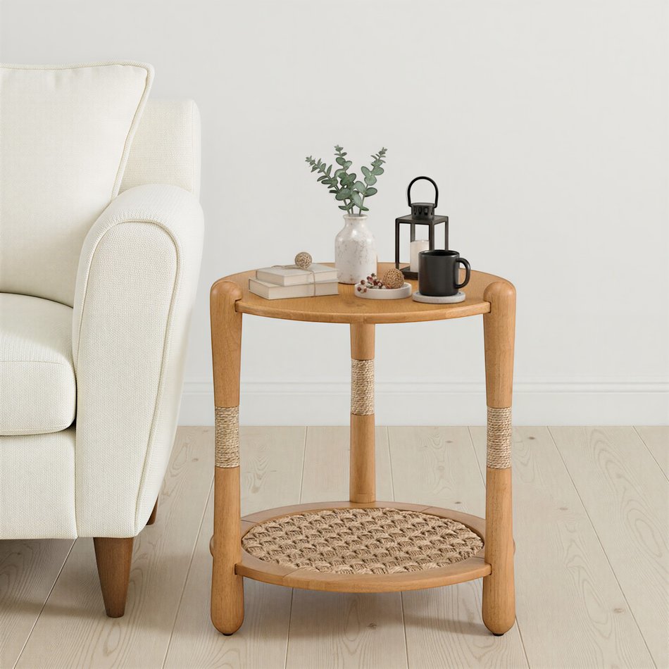 Oval End Table