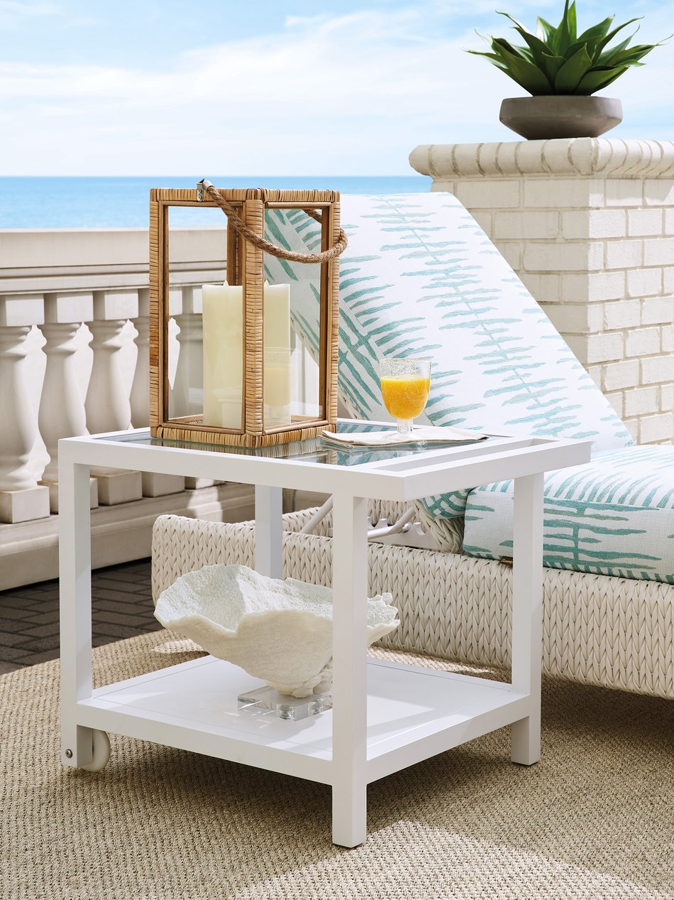 Outdoor Serving End Table