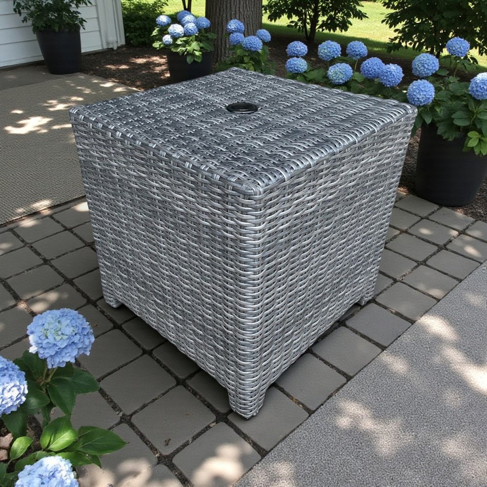Outdoor Umbrella/End Table