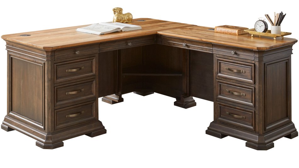 Pedestal Desk w/ Return