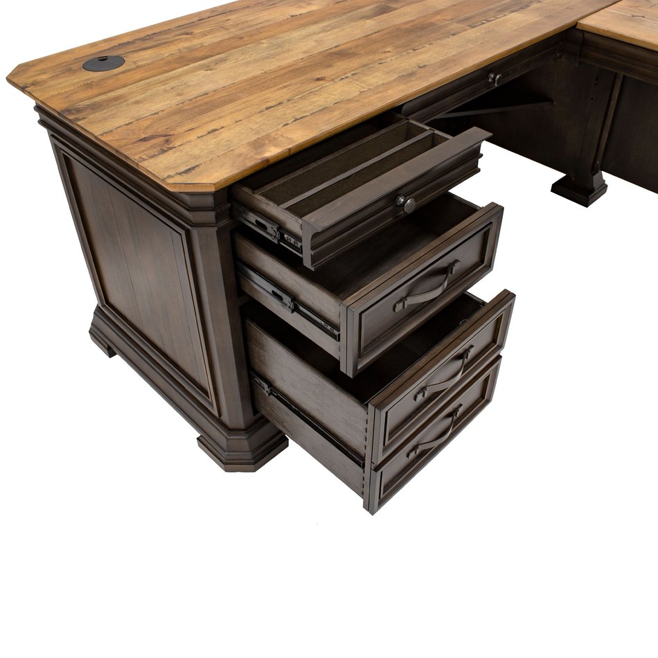 Pedestal Desk w/ Return