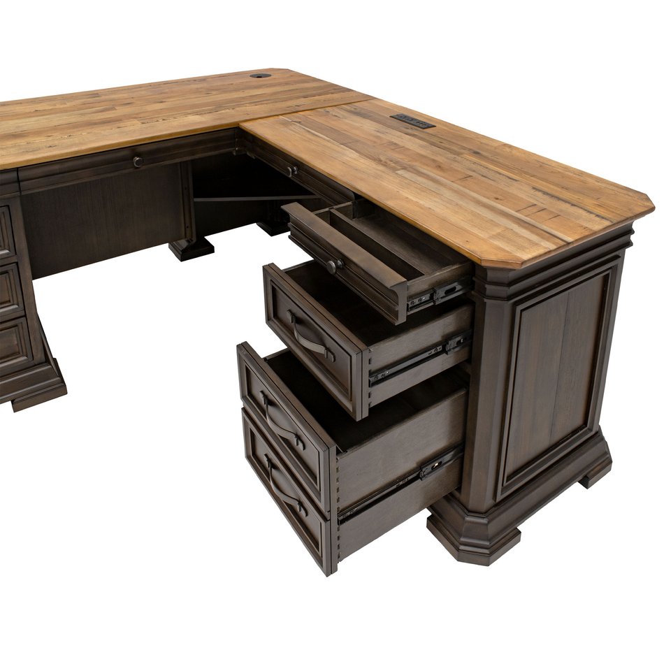 Pedestal Desk w/ Return