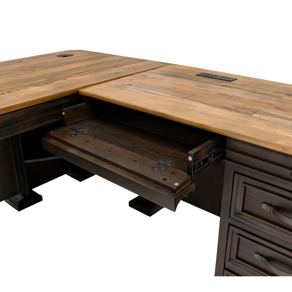 Pedestal Desk w/ Return