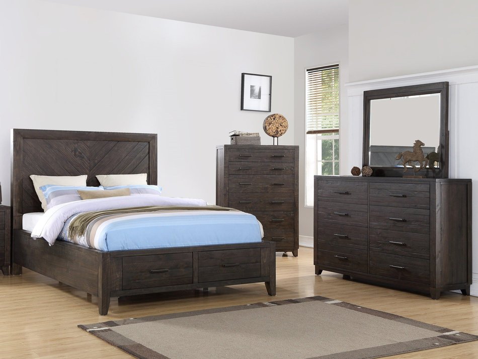 4 Piece Queen Storage Bedroom