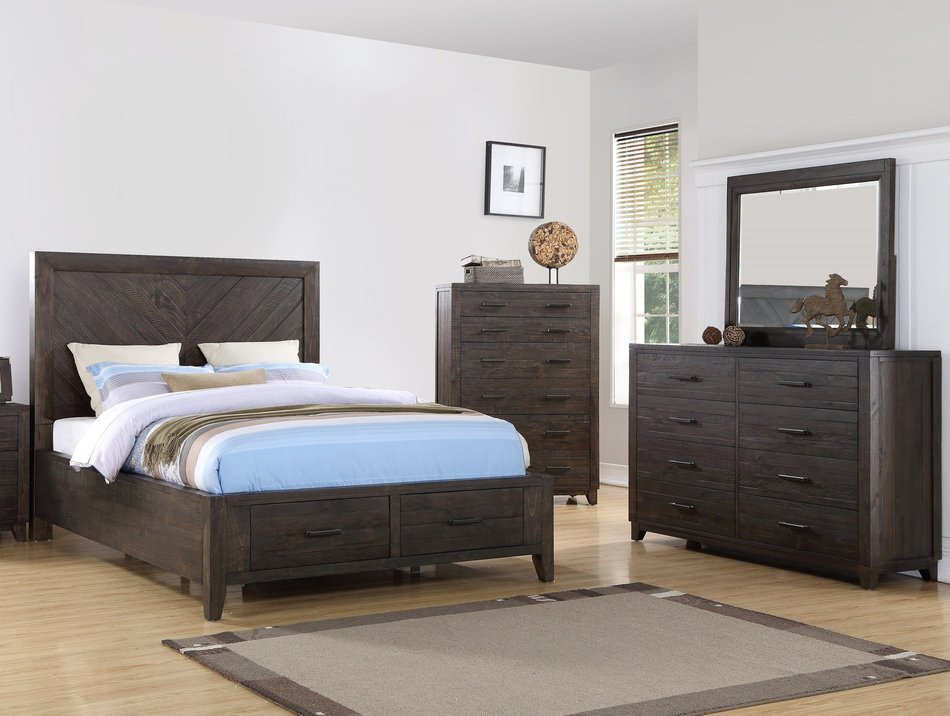 4 Piece King Storage Bedroom