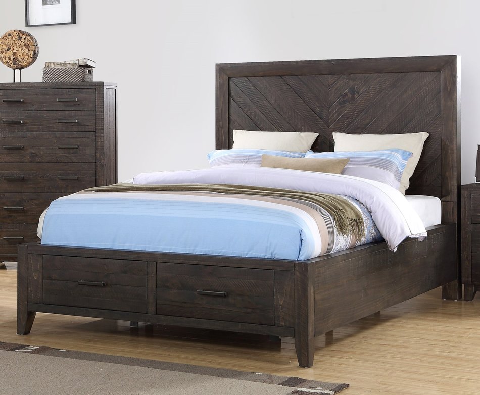 King Storage Bed