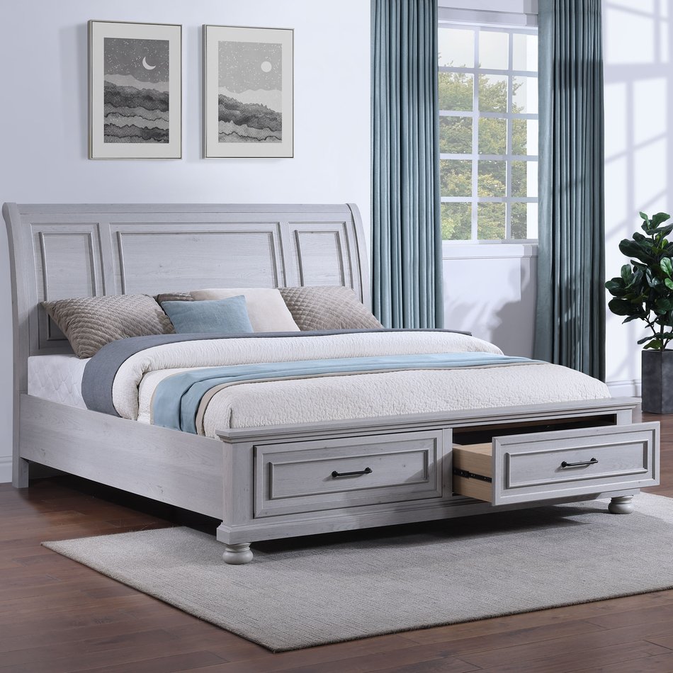 King Storage Bed