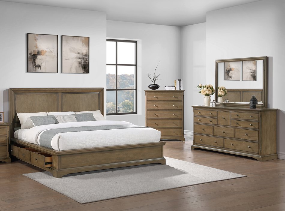4 Piece King Storage Bedroom