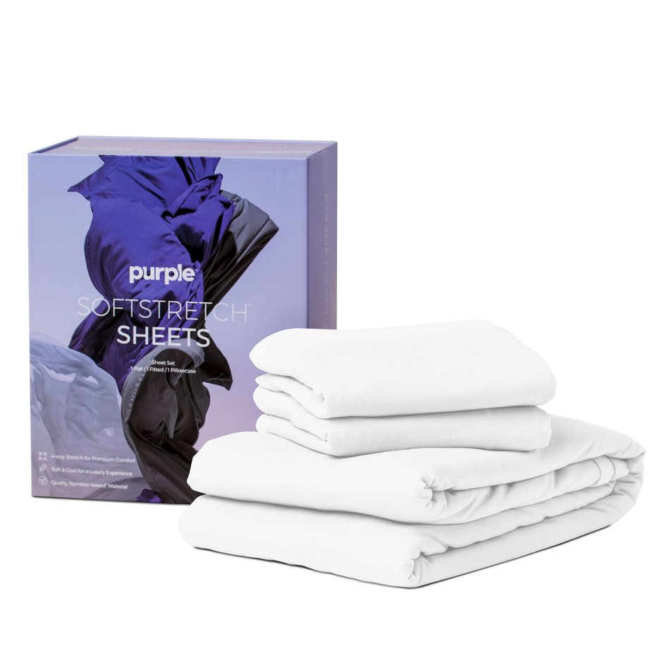 Queen True White Sheet Set