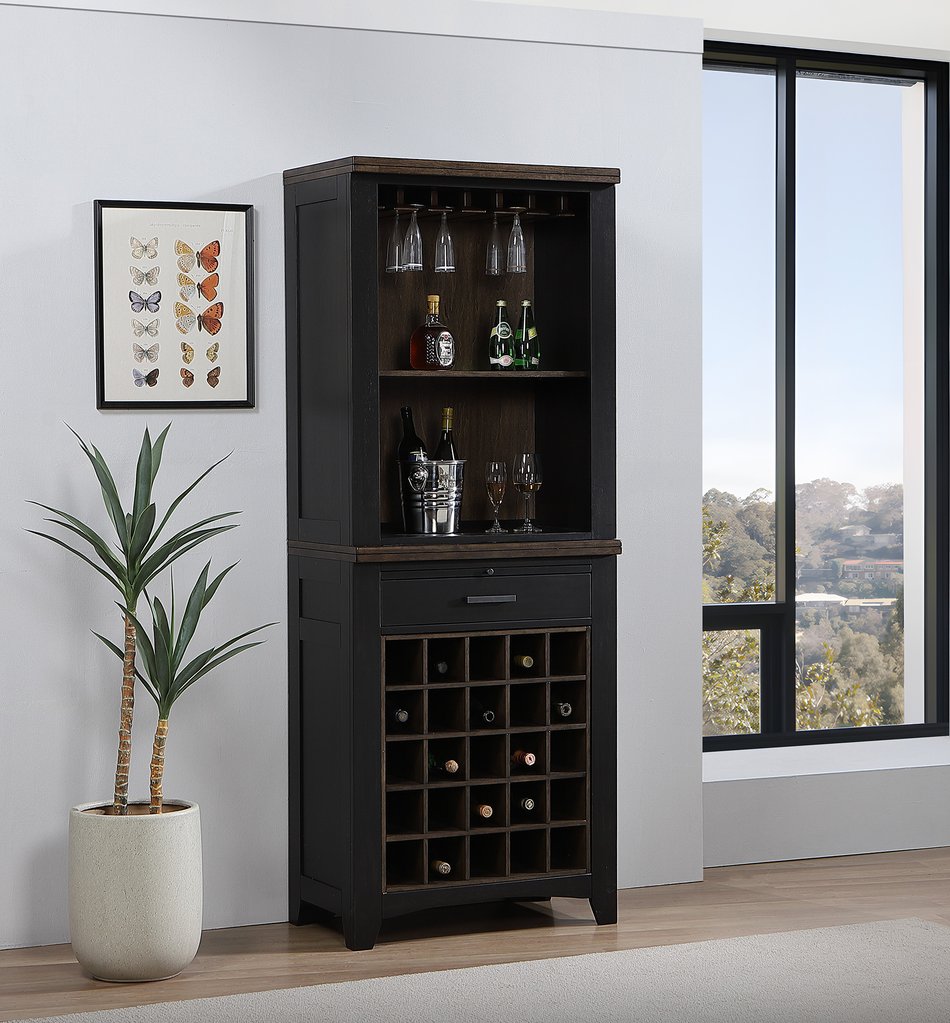 2 Piece Wall Bar Cabinet