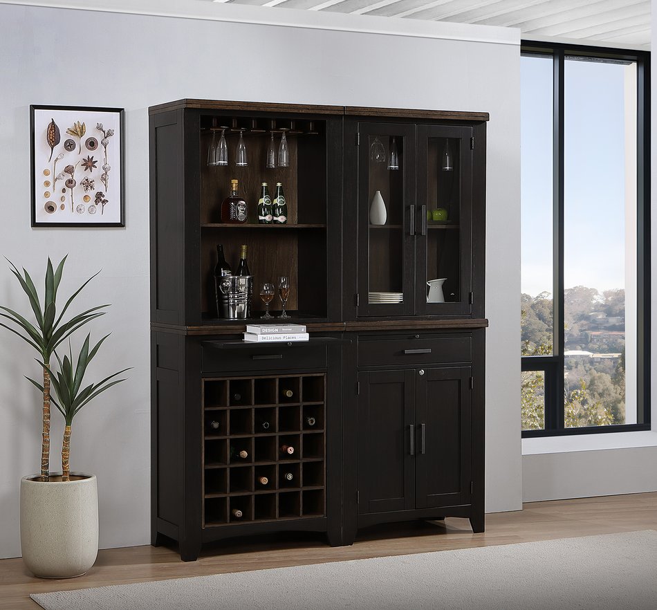 4 Piece Wall Bar Cabinet