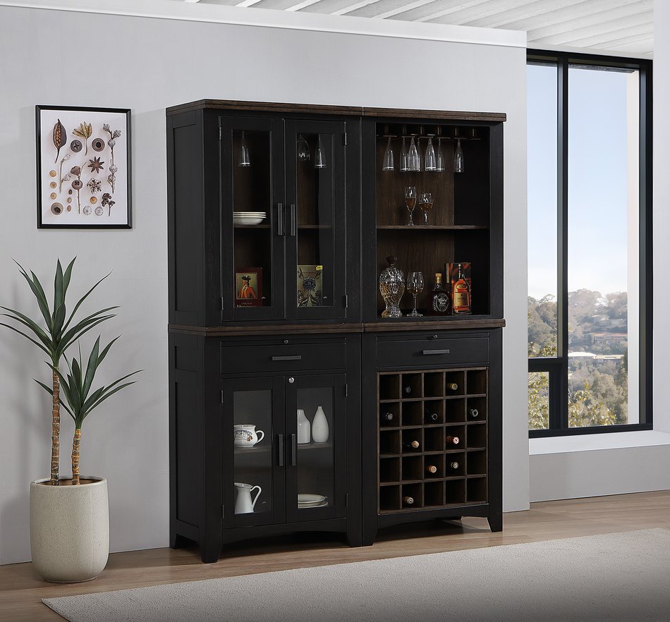 2 Piece Wall Bar Cabinet