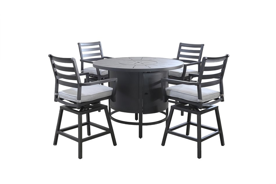 5 Piece Outdoor Fire Pit Set