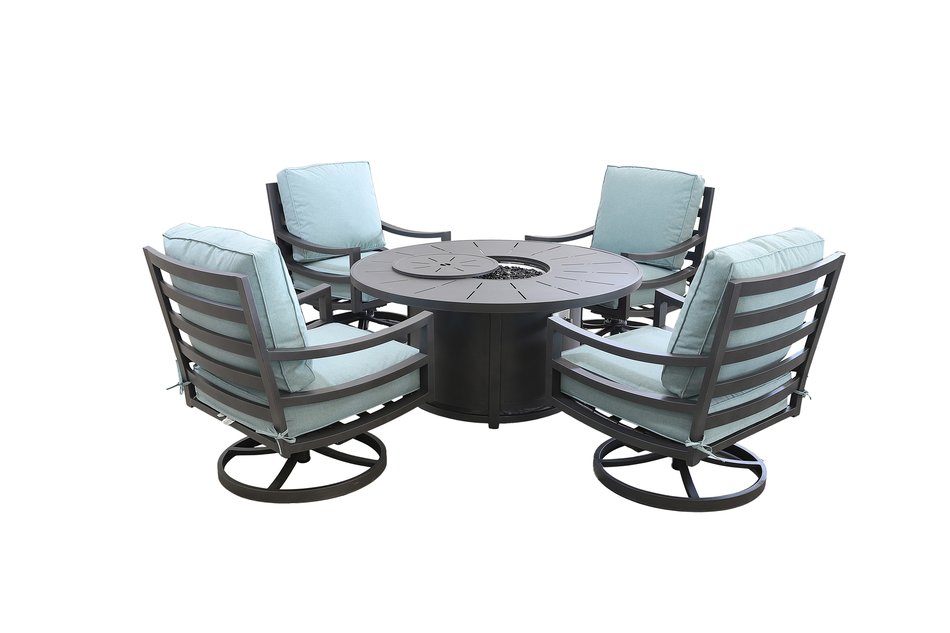 5 Piece Outdoor Fire Pit Set