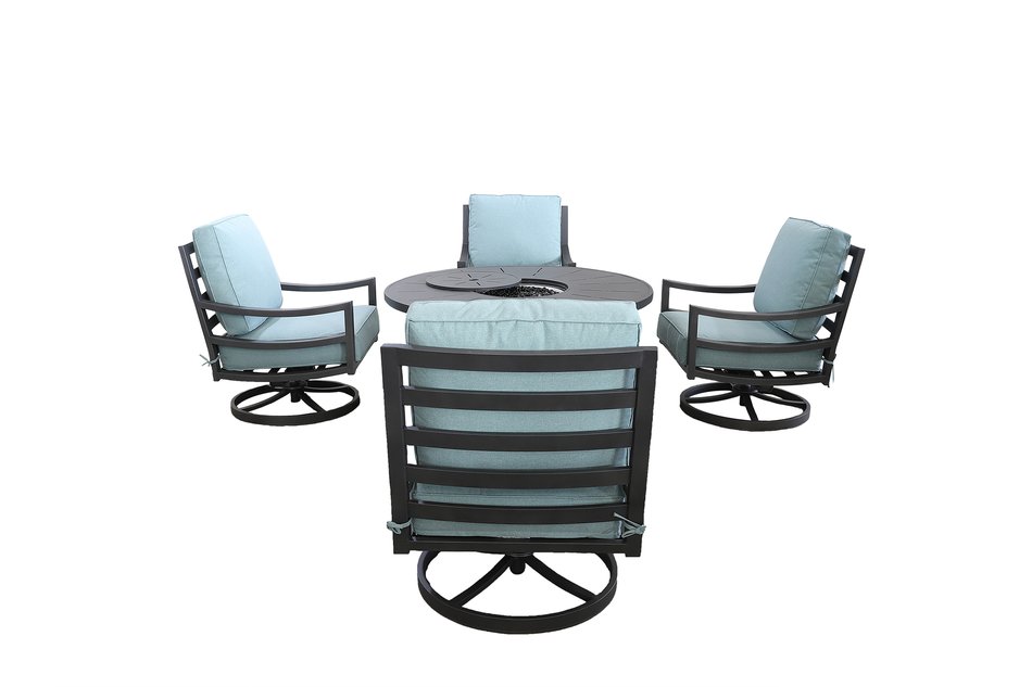 5 Piece Outdoor Fire Pit Set